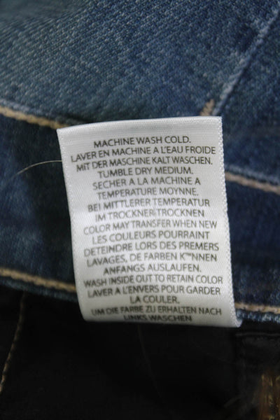 Goldsign Womens Cotton Low Rise Button Fly Medium Wash Jeans Blue Size 27
