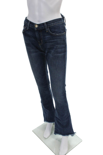 Current/Elliott Womens The Flip Flop Flare Leg Jeans Blue Cotton Size 26