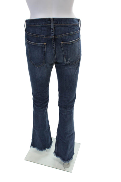 Current/Elliott Womens The Flip Flop Flare Leg Jeans Blue Cotton Size 26