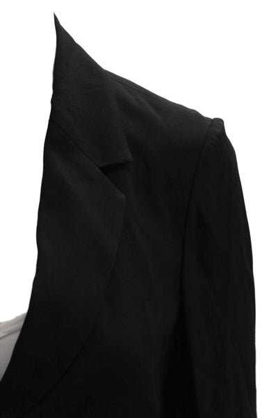 Rosetta Getty Womens Two Button Notched Lapel Blazer Jacket Black Size Small