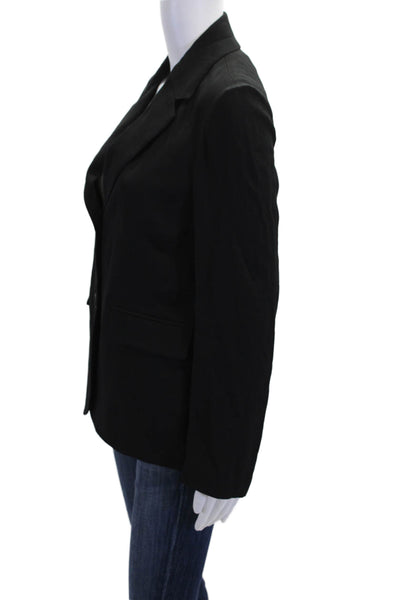 Rosetta Getty Womens Two Button Notched Lapel Blazer Jacket Black Size Small