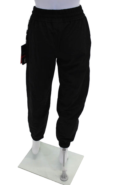 Spyder Womens Drawstring Waist Pocketed Athletic Track Pants Black Size XS