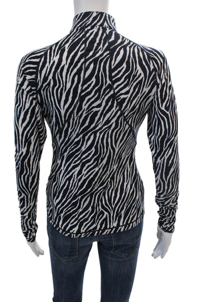 RLX Ralph Lauren Womens Printed Half Zip Mock Neck Active Top Size XS