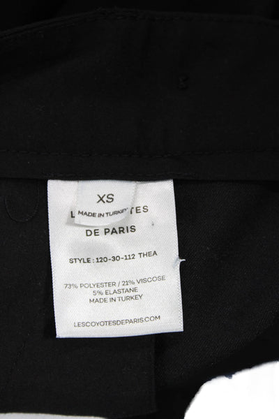 Les Coyotes De Paris Womens Wide Leg High Waisted Dress Pants Black Size 23
