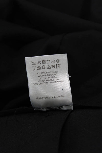 Les Coyotes De Paris Womens Wide Leg High Waisted Dress Pants Black Size 23