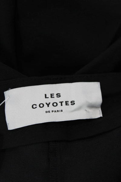 Les Coyotes De Paris Womens Wide Leg High Waisted Dress Pants Black Size 23