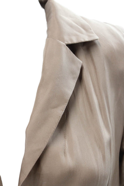 Dissh Womens Three Button Back Slit Light Weight Jacket Mocha Beige Size 6