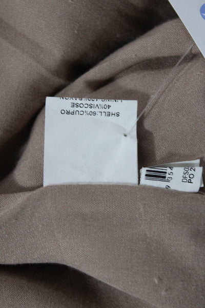 Dissh Womens Three Button Back Slit Light Weight Jacket Mocha Beige Size 6