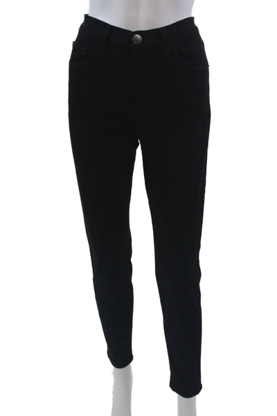 Current/Elliott Womens Zipper Fly High Waist Stiletto Skinny Jeans Black Size 30