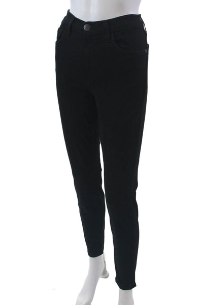 Current/Elliott Womens Zipper Fly High Waist Stiletto Skinny Jeans Black Size 30