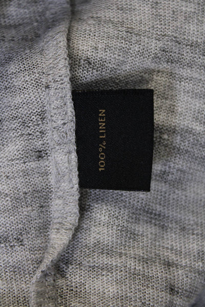 As by Df Womens Short Sleeve Rhinestone Scoop Neck Tee Shirt Gray Size Large