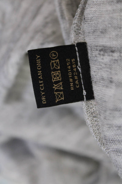 As by Df Womens Short Sleeve Rhinestone Scoop Neck Tee Shirt Gray Size Large