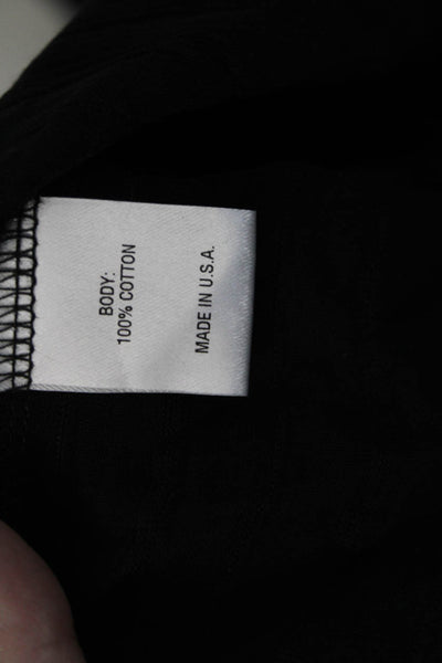 Lola & Sophie Womens Cotton Long Sleeve V-neck Tier Dress Black Size M