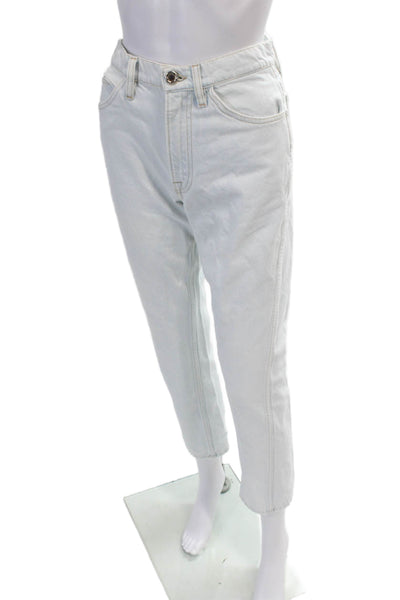 Frame Womens Cotton Le Italien Straight Legged Light Wash Jeans Blue Size 26