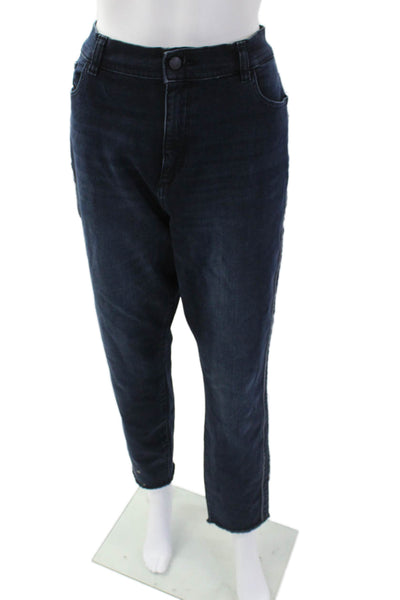 DL1961 Womens High Rise Farrow Ankle Instasculpt Skinny Jeans Blue Cotton Size 3