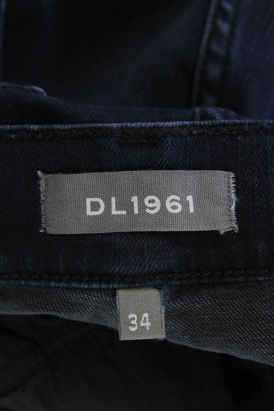 DL1961 Womens High Rise Farrow Ankle Instasculpt Skinny Jeans Blue Cotton Size 3
