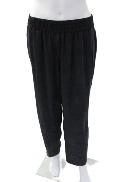 Drew Womens Pull On High Rise Beckham Pants Gravel Acid Black Size Medium