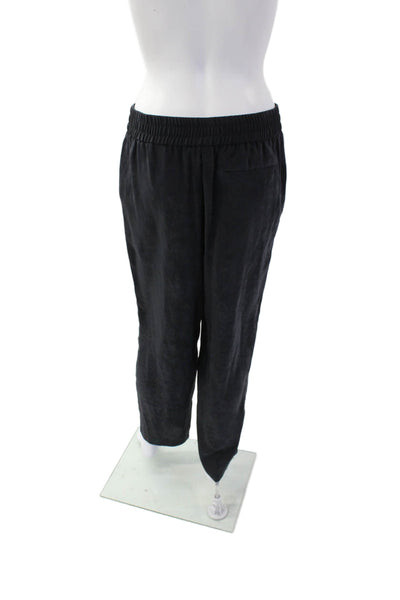 Drew Womens Pull On High Rise Beckham Pants Gravel Acid Black Size Medium