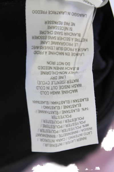 Lysse Womens High Rise Pull On Straight Leg Jeans Gray Cotton Size Medium