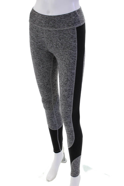 Beyond Yoga Womens Color Block High Rise Pull On Leggings Gray Black Size XS