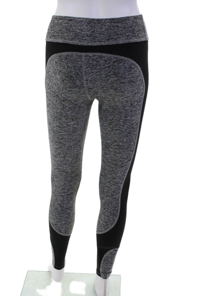 Beyond Yoga Womens Color Block High Rise Pull On Leggings Gray Black Size XS