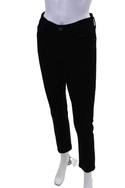 Citizens Of Humanity Womens Zipper Fly High Rise Skinny Jeans Black Denim Sz 28