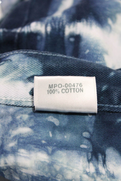 J Brand Womens Tie-Dye Cut Off Mid-Rise Zippered Denim Shorts Blue Size 28