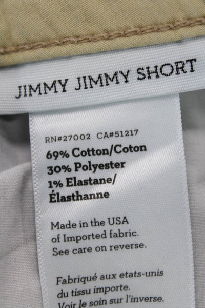 Paige Womens Cotton Jimmy Jimmy Zippered Low-Rise Denim Shorts Blue Size 27