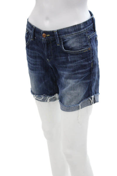 Joes Womens Cotton Dark Wash Zippered Best Friend Denim Shorts Blue Size 25
