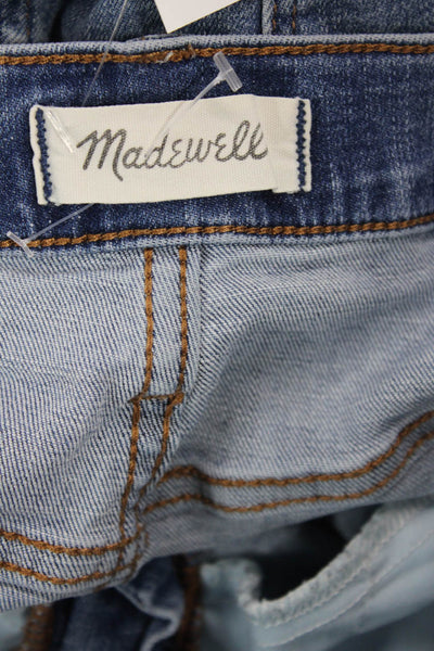 Madewell Womens Cotton High-Rise Medium Wash Denim Shorts Blue Size 32