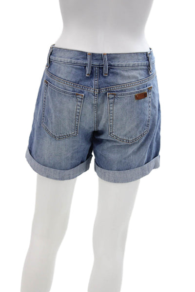 Joes Womens Cotton Best Friend Low-Rise Medium Wash Denim Shorts Blue Size 26