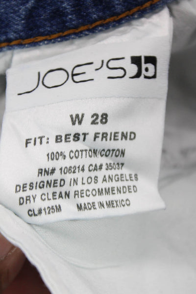 Joes Womens Cotton Best Friend Low-Rise Medium Wash Denim Shorts Blue Size 26