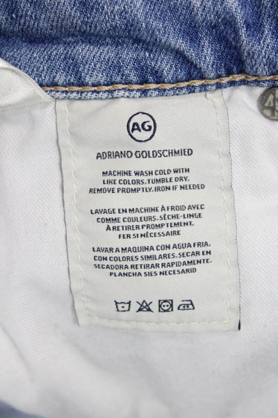 AG Adriano Goldschmied Womens Cotton Hailey Roll-Up Denim Shorts Blue Size 29