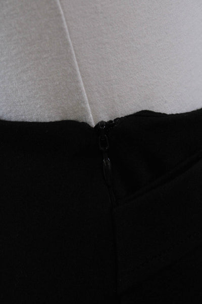 GAUGE81 Womens Side Zip Knit Draped Mini Skirt Black Size IT 38