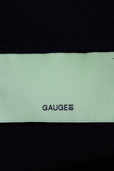 GAUGE81 Womens Side Zip Knit Draped Mini Skirt Black Size IT 38