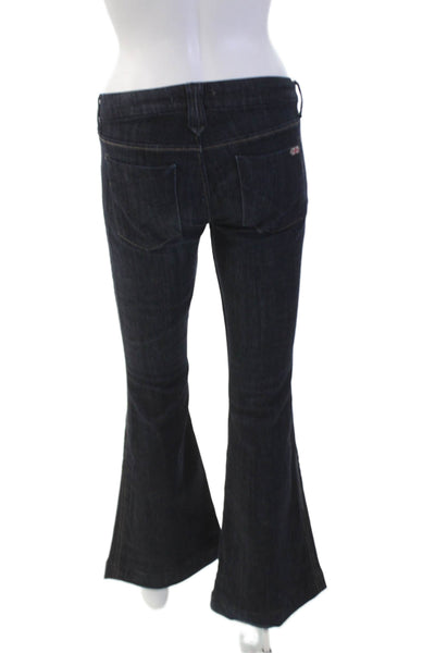 Hudson Womens Dark Wash Mid-Rise Flare Leg Jeans Blue Size 26