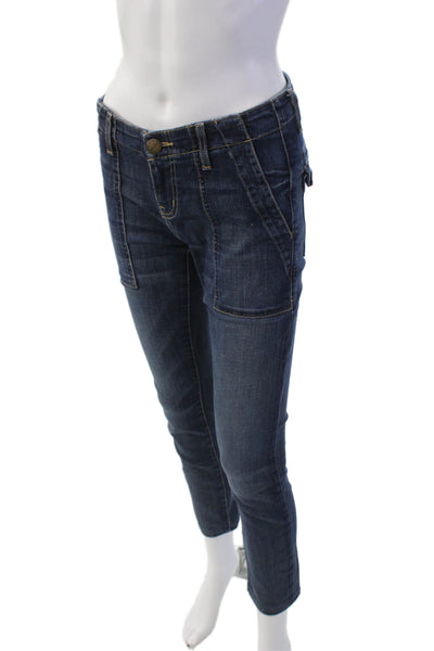 Current/Elliott Womens High Rise Medium Wash Skinny Leg Jeans Blue Size 26