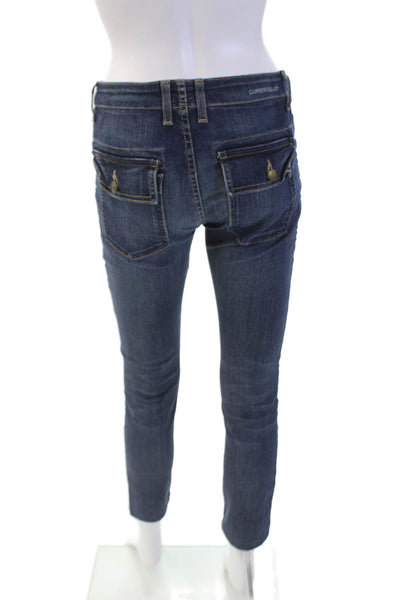 Current/Elliott Womens High Rise Medium Wash Skinny Leg Jeans Blue Size 26