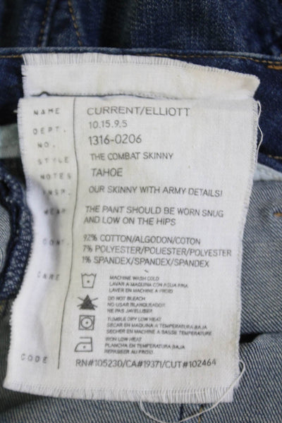 Current/Elliott Womens High Rise Medium Wash Skinny Leg Jeans Blue Size 26