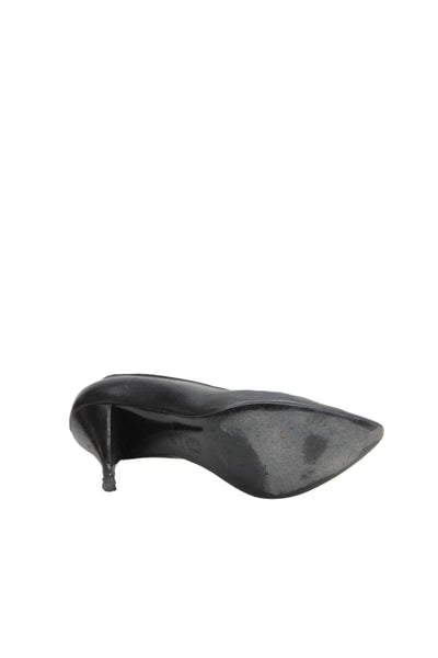 Pierre Hardy Womens Leather V Cut Solid Pointed Toe Pumps Black Size 7