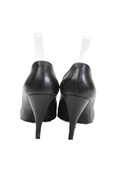 Pierre Hardy Womens Leather V Cut Solid Pointed Toe Pumps Black Size 7