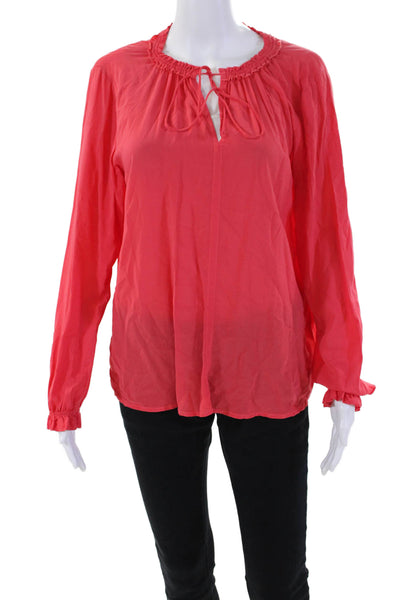 Velvet by Graham & Spencer Women's Long Sleeves Round Neck Blouse Carol Size S