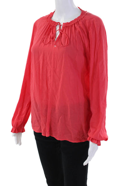 Velvet by Graham & Spencer Women's Long Sleeves Round Neck Blouse Carol Size S