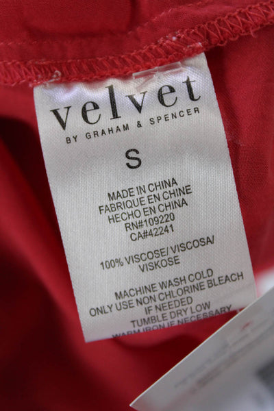 Velvet by Graham & Spencer Women's Long Sleeves Round Neck Blouse Carol Size S