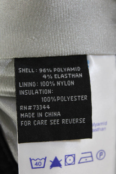 Marker Womens Zipper Fly High Rise Wide Leg Snow Pants Black Size 4