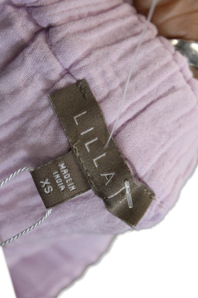 Lilla P Women's Elastic Waist Pockets Unlined Mini Skirt Purple Size XS