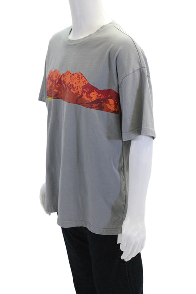 Aire Libre Men's Short Sleeves Crewneck Graphic T-Shirt Gray Size L