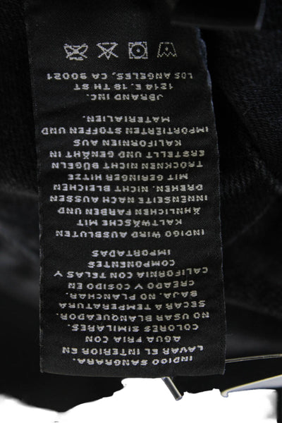 J Brand Womens Mid Rise Raw hem Skinny Jeans Black Size 32