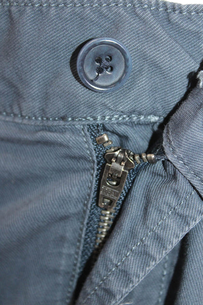 John Varvatos Star USA Mens Cotton Flat Front Cargo Shorts Blue Size 33