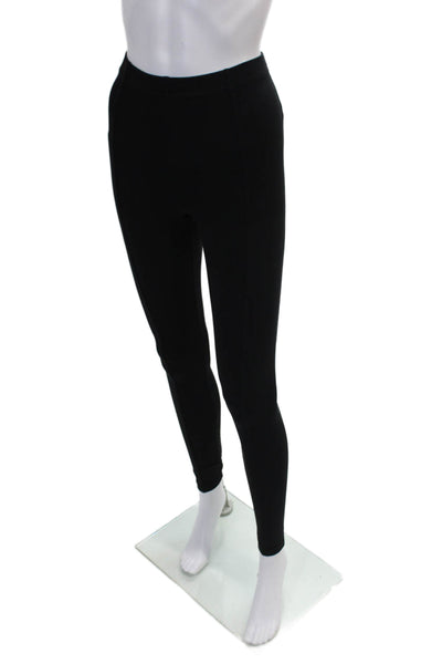 Another Tomorrow Womens Pull On High Rise Leggings Black Size Extra Small